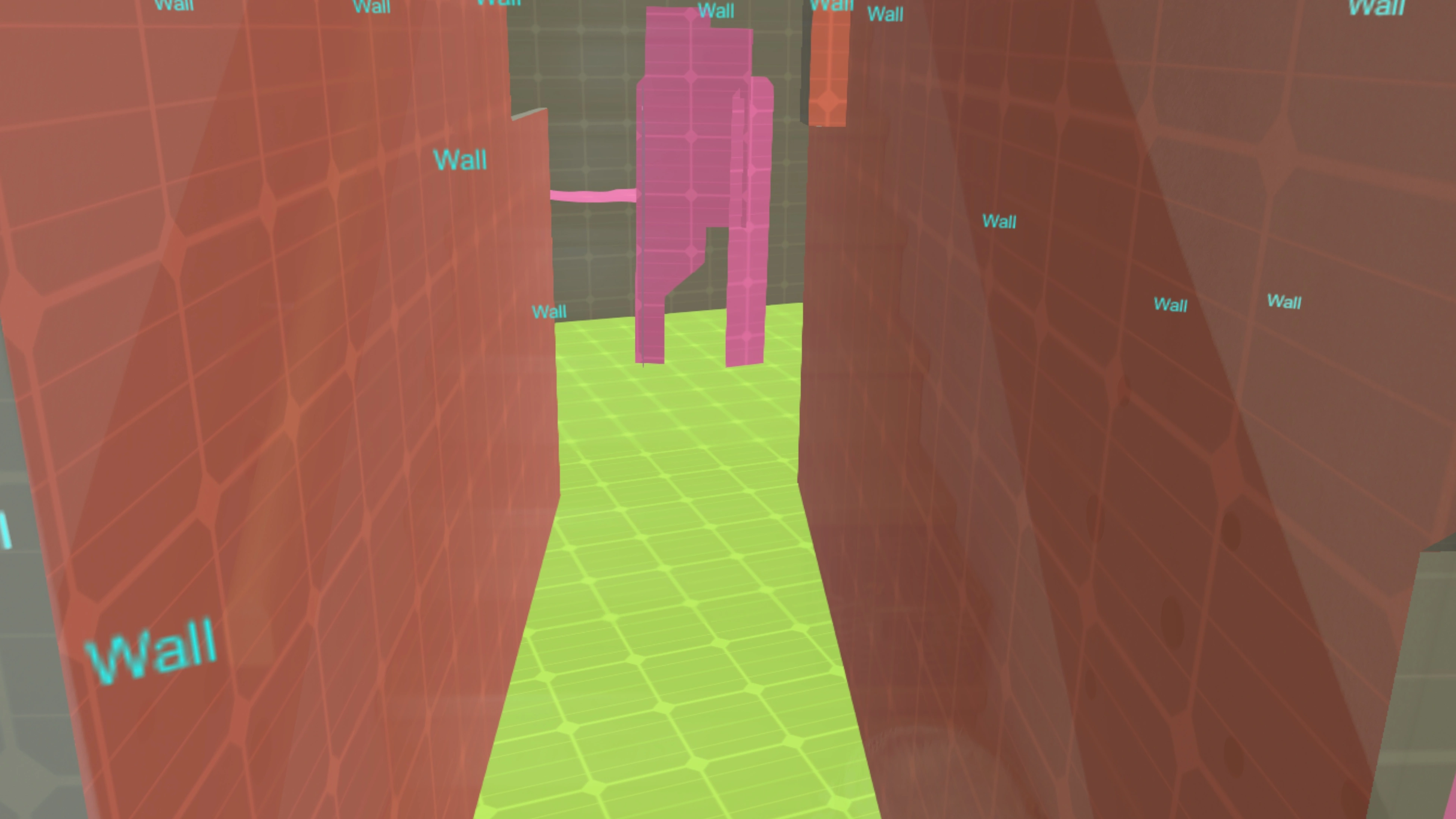 Scene Understanding in action with labeled real-world physical walls