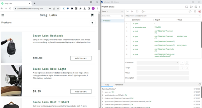 Selenium IDE