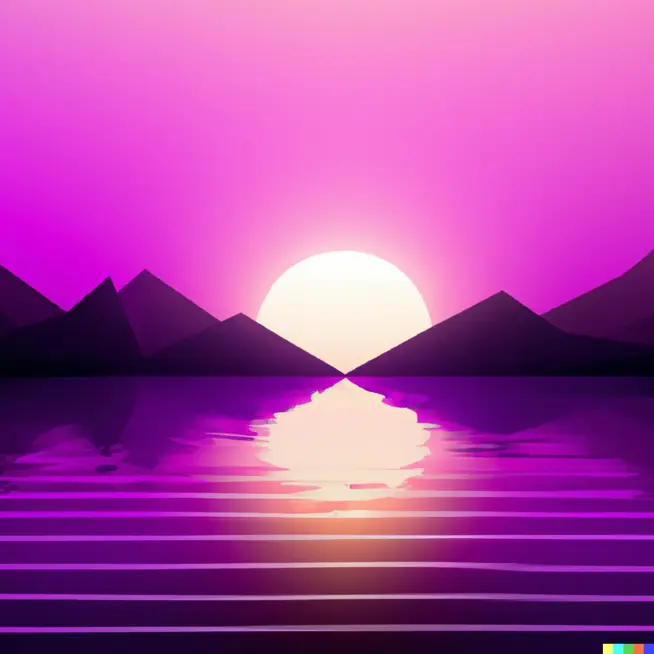 Violet sunset