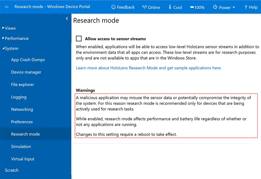 Advancing the MR Experience with HoloLens 2 Research Mode